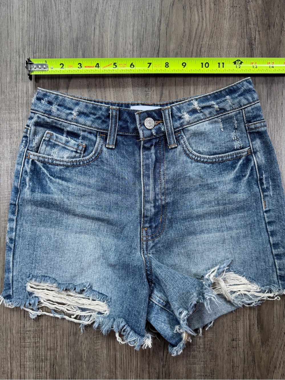 Vervet Distressed Denim Cutoff Shorts XS - Picture 4 of 11